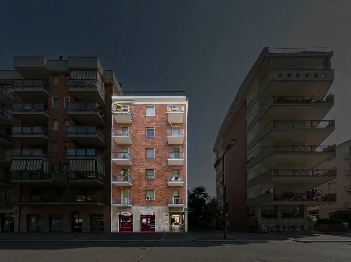 Center building isolated